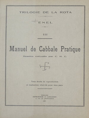 cover image of Trilogie de la Rota (3). Manuel de cabbale pratique